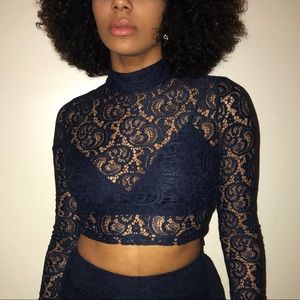 Missguided X Carli Bybel Lace Croptop Bralette